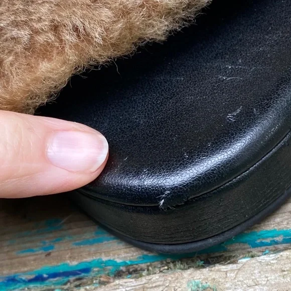 NEWBARK Los Angeles Frankie shearling slides - Picture 6 of 9